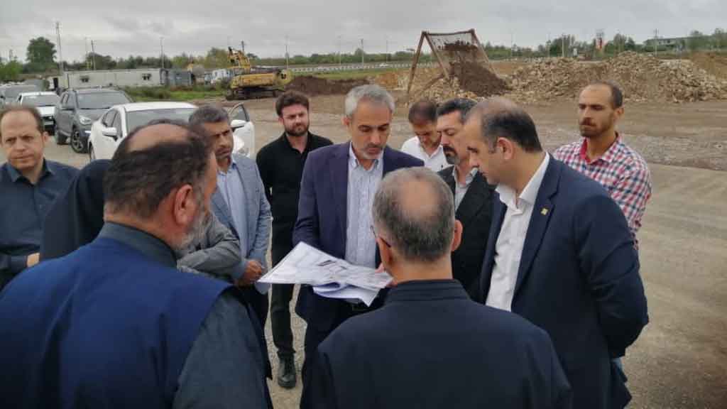 نظارت میدانی مدیرعامل سازمان منطقه آزاد انزلی بر پروژه‌های عمرانی