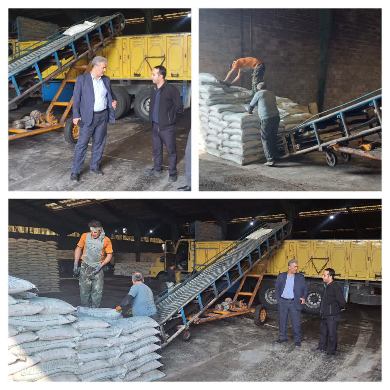 بازدید مهندس حسن همتی از آغاز فرآیند توزیع نهاده‌های کشاورزی در استان گیلان