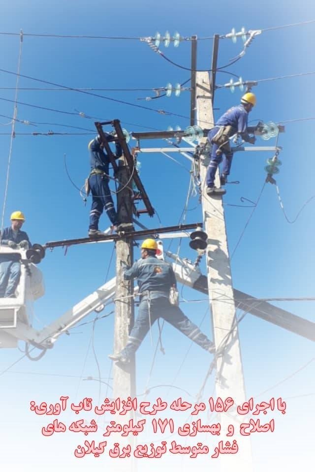 اصلاح و بهسازی ۱۷۱ كیلومتر شبكه های فشار متوسط توزیع برق گیلان اصلاح و بهسازی ۱۷۱ كیلومتر شبكه های فشار متوسط توزیع برق گیلان