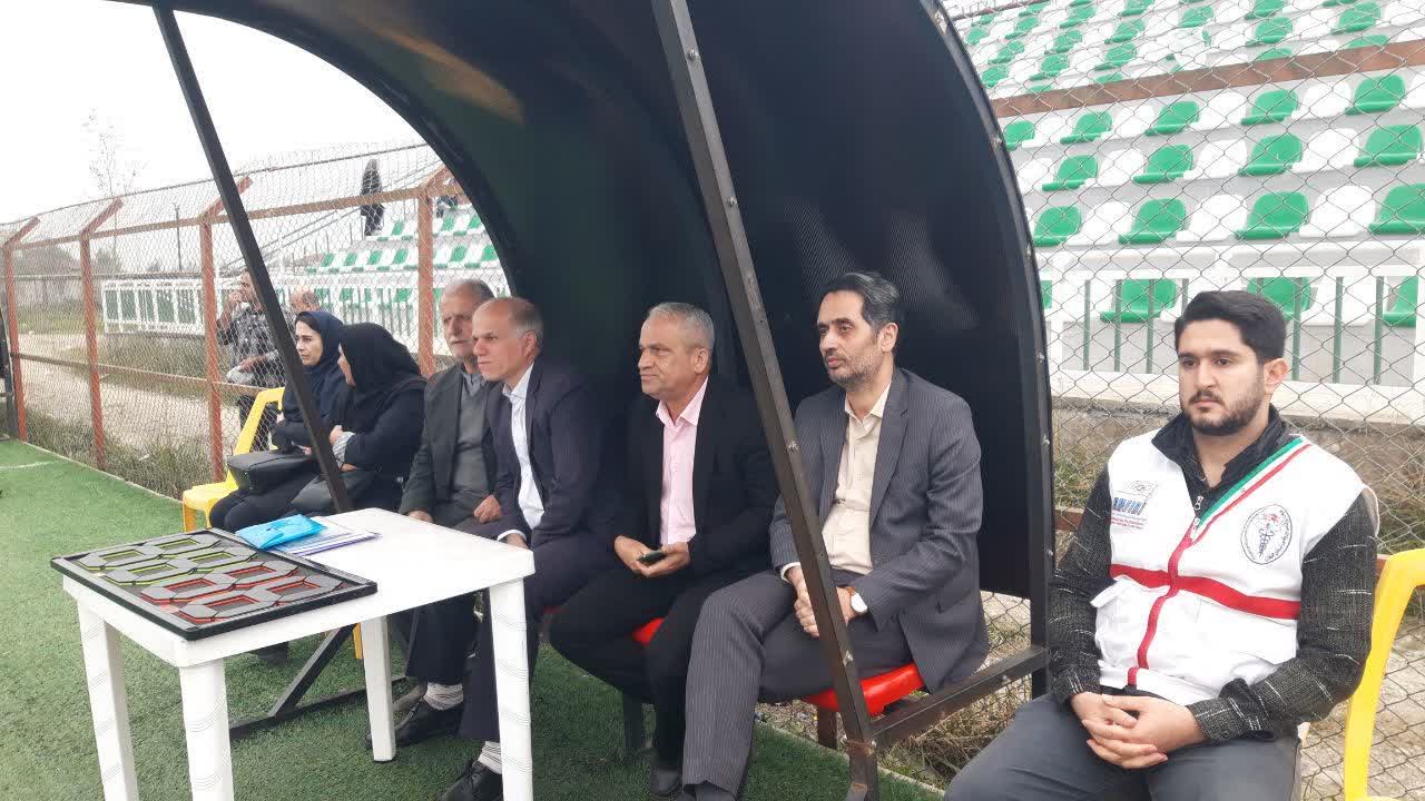 حضور فرماندار شفت در مسابقه فوتبال تیم‌های شفت و پگاه گیلان