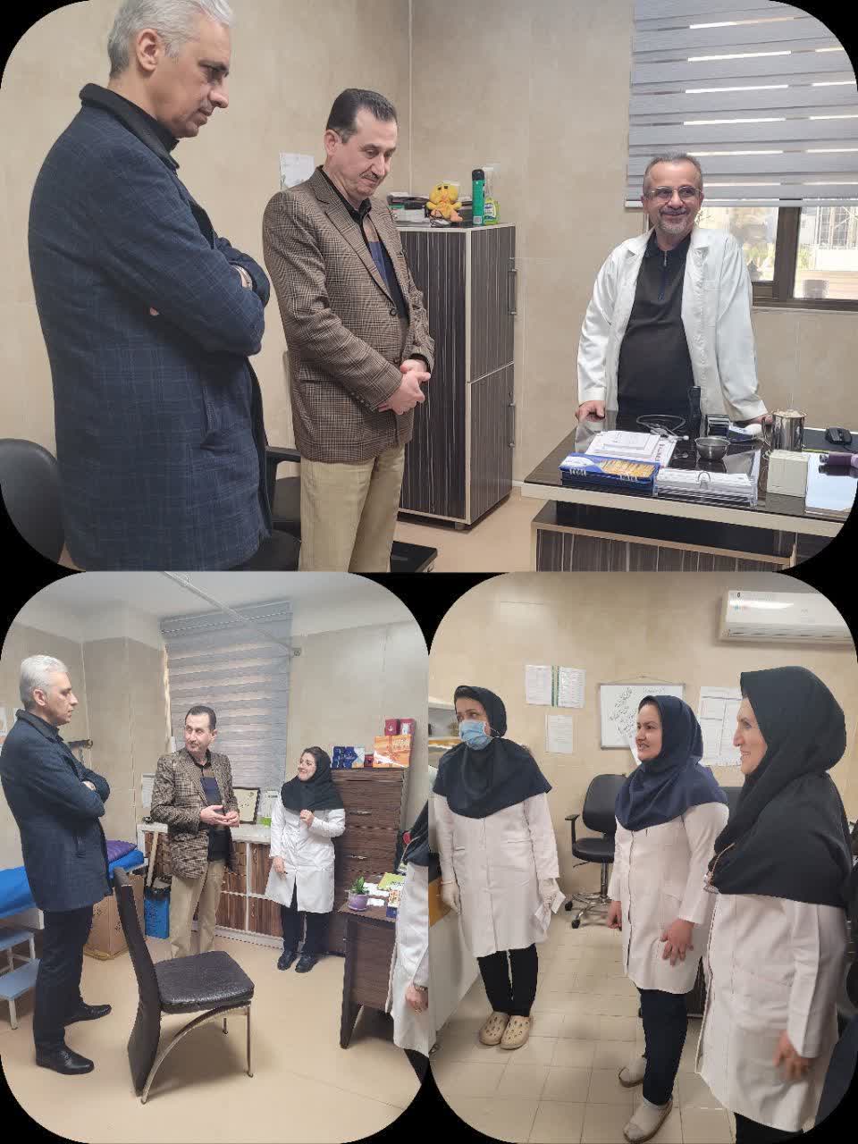 بازدید مدیر درمان تأمین اجتماعی گیلان از پلی کلینیک تخصصی دریا بندرانزلی بازدید مدیر درمان تأمین اجتماعی گیلان از پلی کلینیک تخصصی دریا بندرانزلی