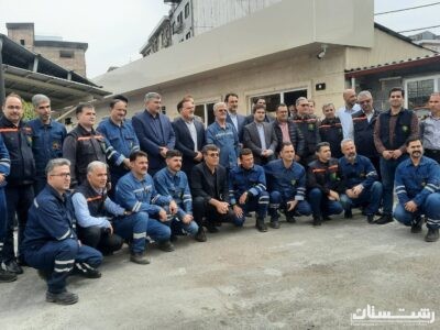 تقدیر از سیمبانان و مأموران تشخیص توزیع برق گیلان با حضور مدیرعامل توانیر
