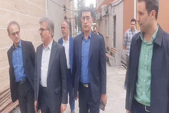 بازدید رئیس دانشگاه علوم پزشکی گیلان از پیشرفت پروژه‌های رادیوتراپی و پت‌اسکن مرکز رازی رشت