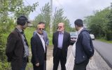 بازدید مدیرکل راهداری گیلان و نماینده لنگرود از پروژه روکش آسفالت محور حاجی‌سرا