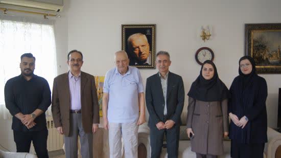 دیدار رئیس بنیاد و تنی چند از نخبگان استان گیلان با پدر علم زمین‌شناسی ایران