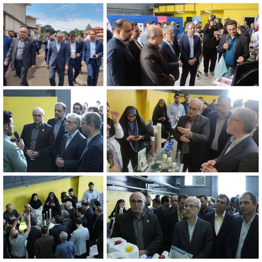 بازدید وزیر علوم، تحقیقات و فناوری از نمایشگاه دستاوردهای محصولات دانش بنیان پارک علم و فناوری گیلان
