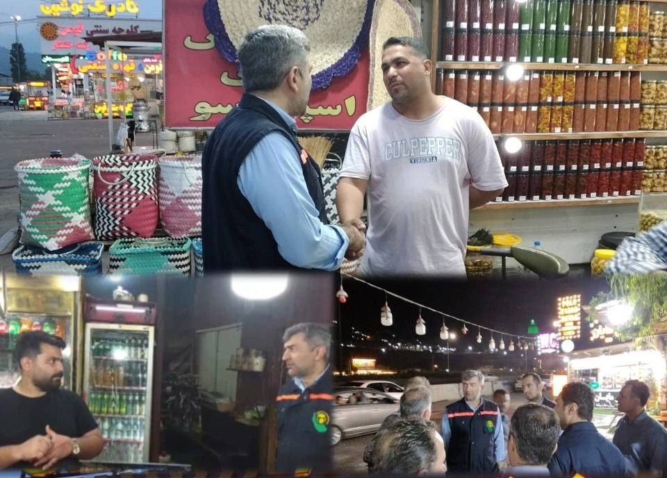 حضور میدانی مدیرعامل و تیم‌های تخصصی شرکت در میان اصناف و شهروندان بخش سنگر برای ترویج مصرف بهینه انرژی